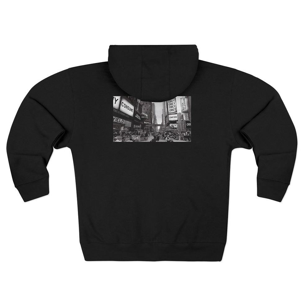 Obey. Consume. Conform. - Unisex Zip Hoodie