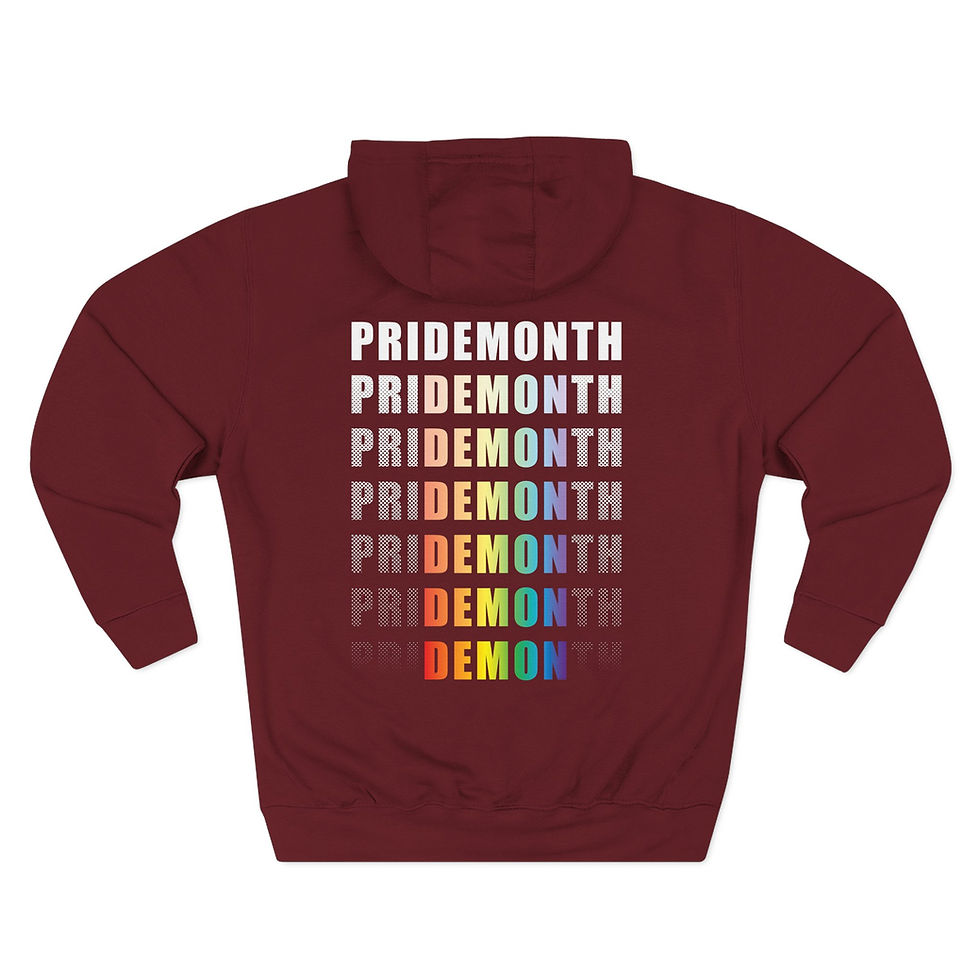 Thumbnail: priDEMONth - Three-Panel Fleece Hoodie