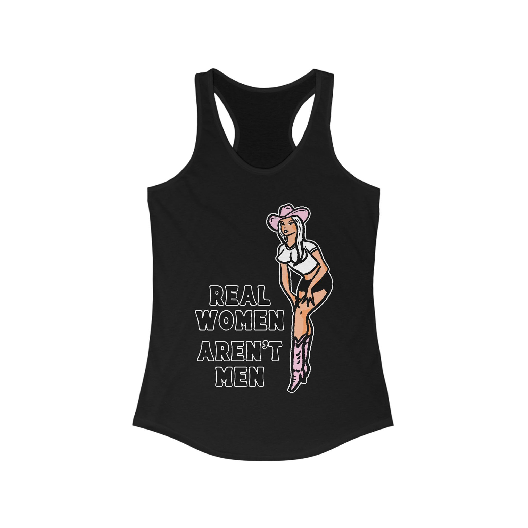 Chad Prather - Pin Up - Women's Fitted Racerback Tank 