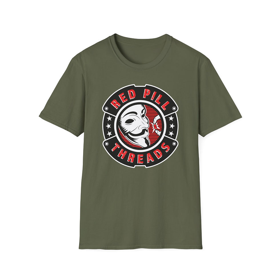Thumbnail: Red Pill Threads Logo - Unisex Softstyle T-Shirt