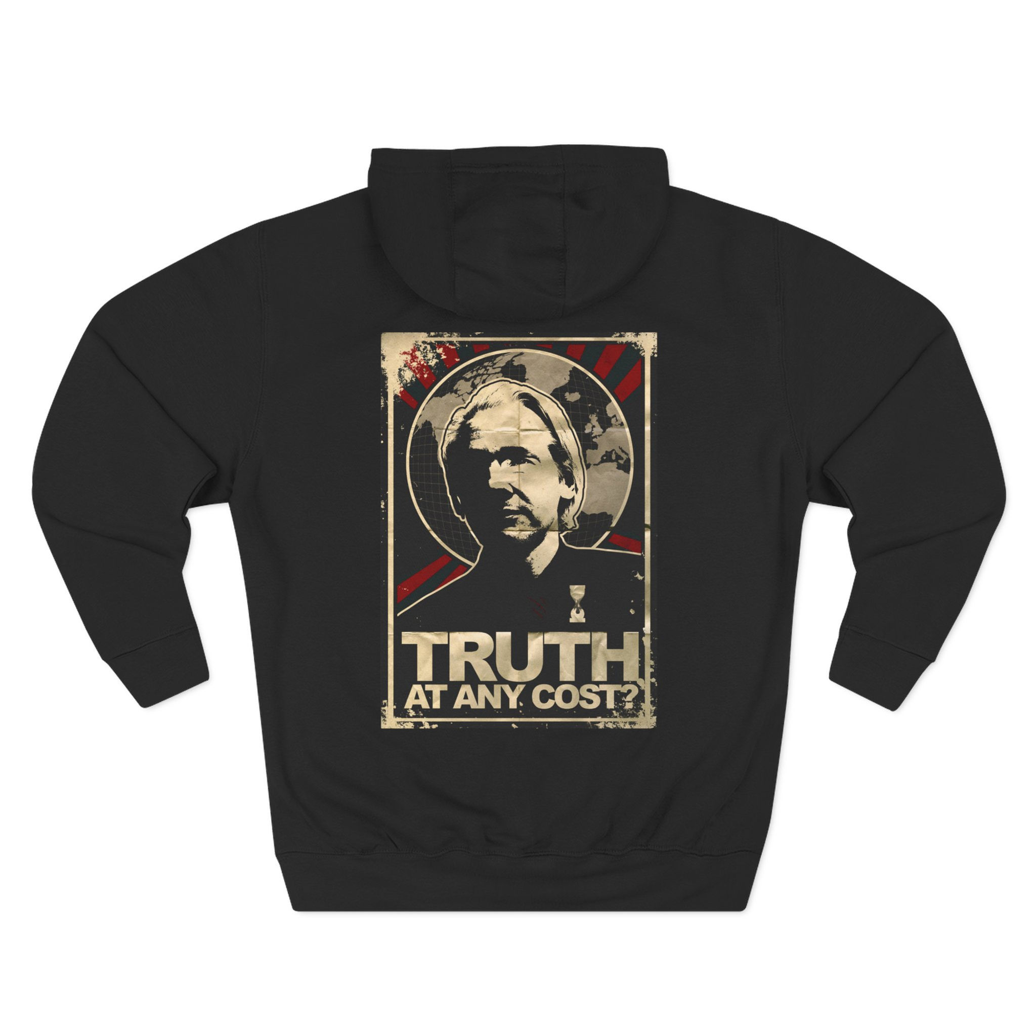 Julian Assange - Three-Panel Fleece Hoodie