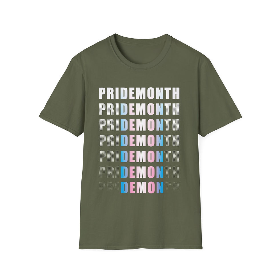 Thumbnail: trans priDEMONth - Unisex Softstyle T-Shirt