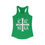 Thumbnail: Christ Conquers - Women's Fitted Racerback Tank 