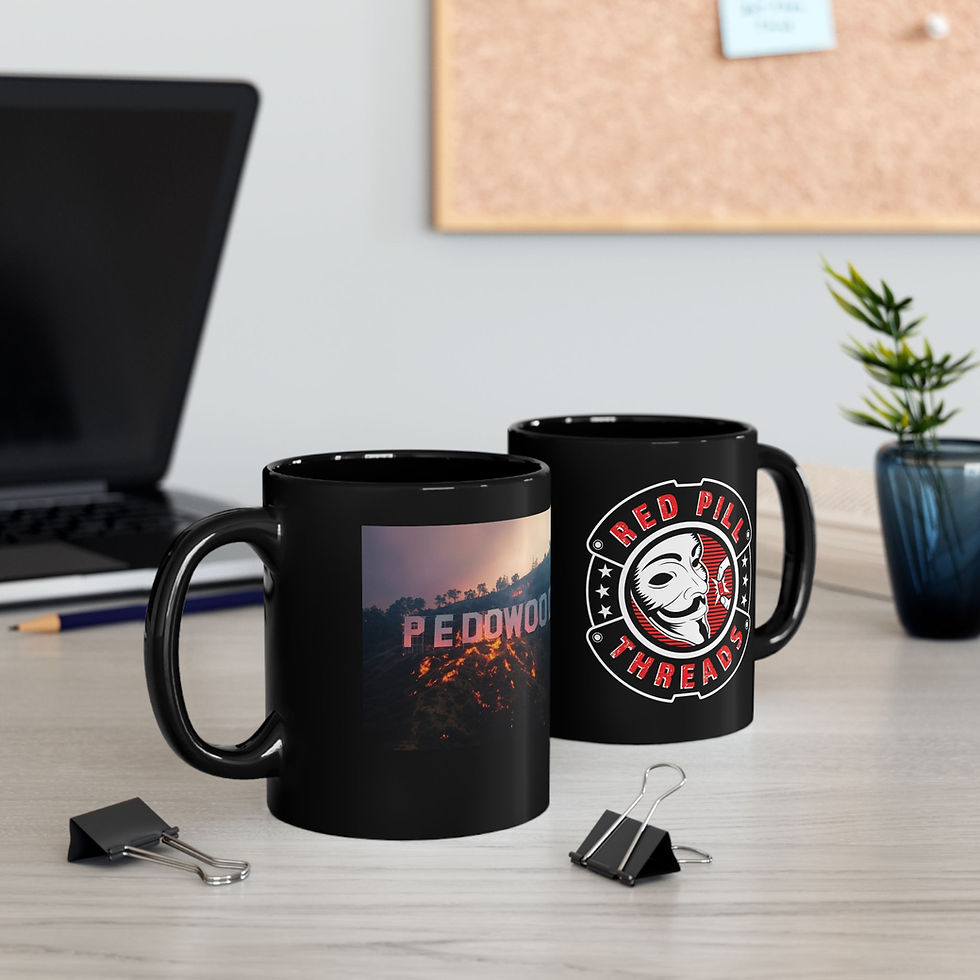 Thumbnail: Pedowood on Fire - 11oz or 15oz Black Mug