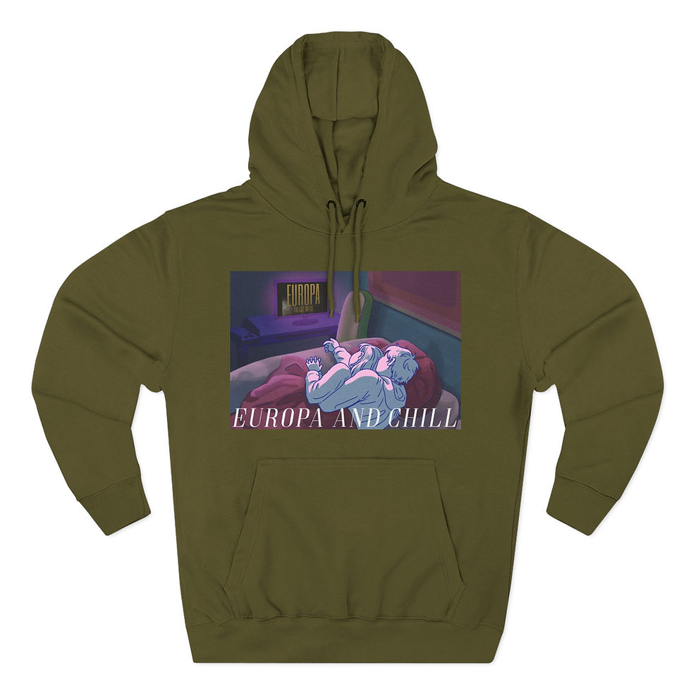 Thumbnail: WP - Europa and Chill  - Three-Panel Fleece Hoodie