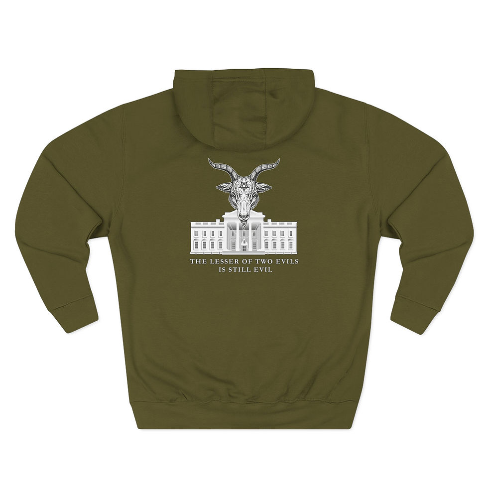 Thumbnail: Lesser of Two Evils  - Three-Panel Fleece Hoodie