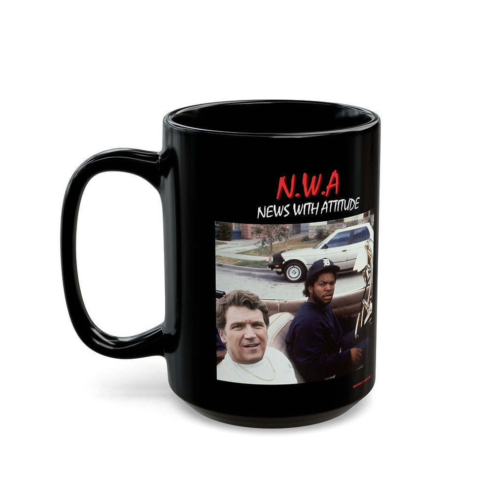 Thumbnail: News With Attitude - 11oz or 15oz Black Mug