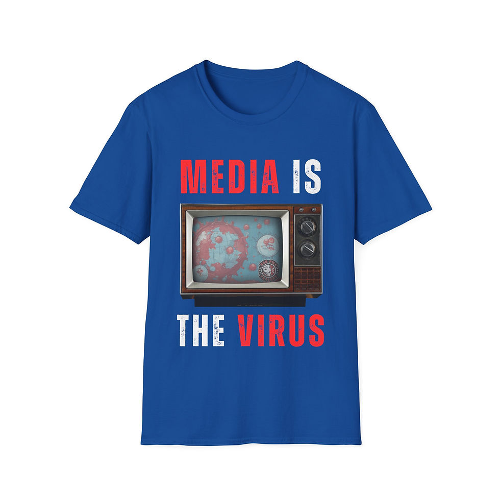 Thumbnail: Media is the Virus - Unisex Softstyle T-Shirt