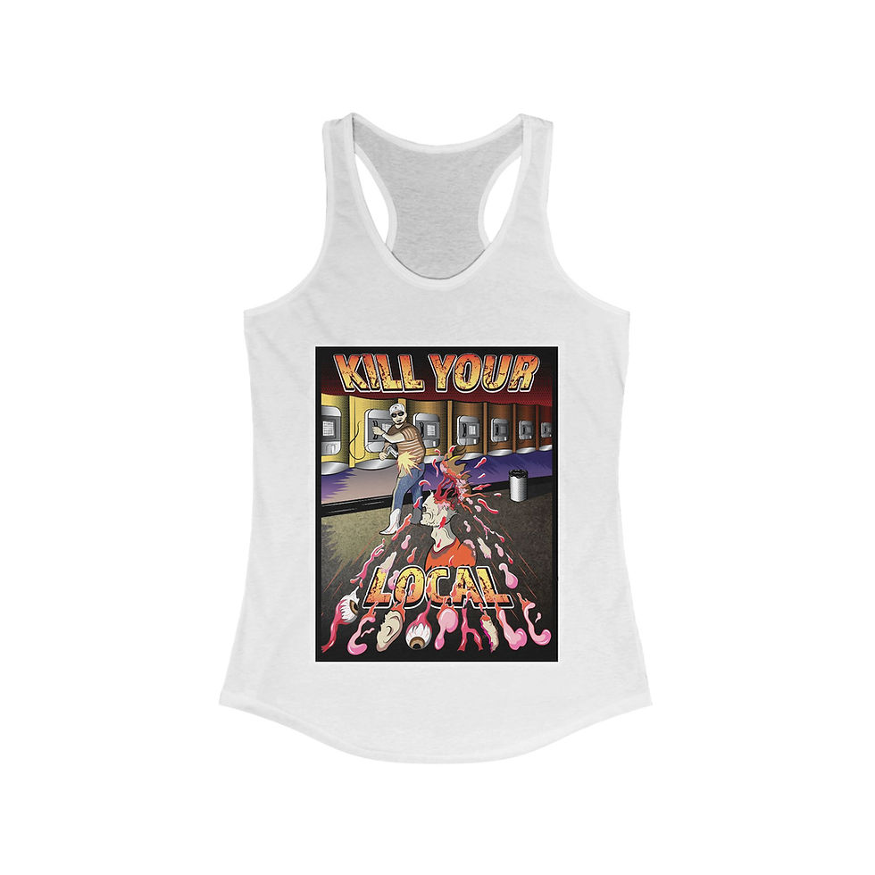 Kill Your Local Pedophile - Women's Fitted Racerback Tank 
