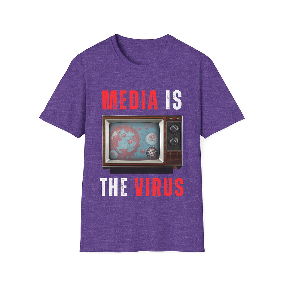 Thumbnail: Media is the Virus - Unisex Softstyle T-Shirt