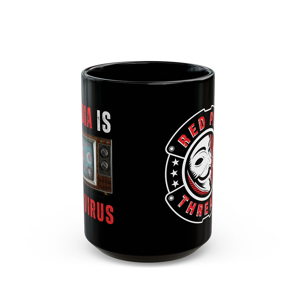 Thumbnail: Media is the Virus -  11oz or 15oz Black Mug