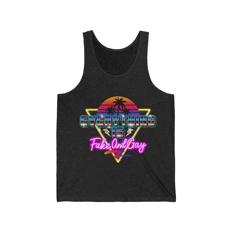 Thumbnail: Fake and Gay - Unisex Jersey Tank