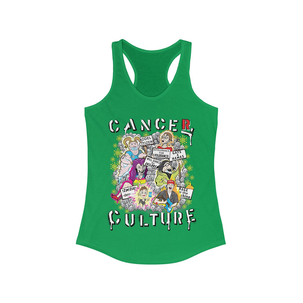 Thumbnail: Cancer Culture  - Women's Fitted Racerback Tank 