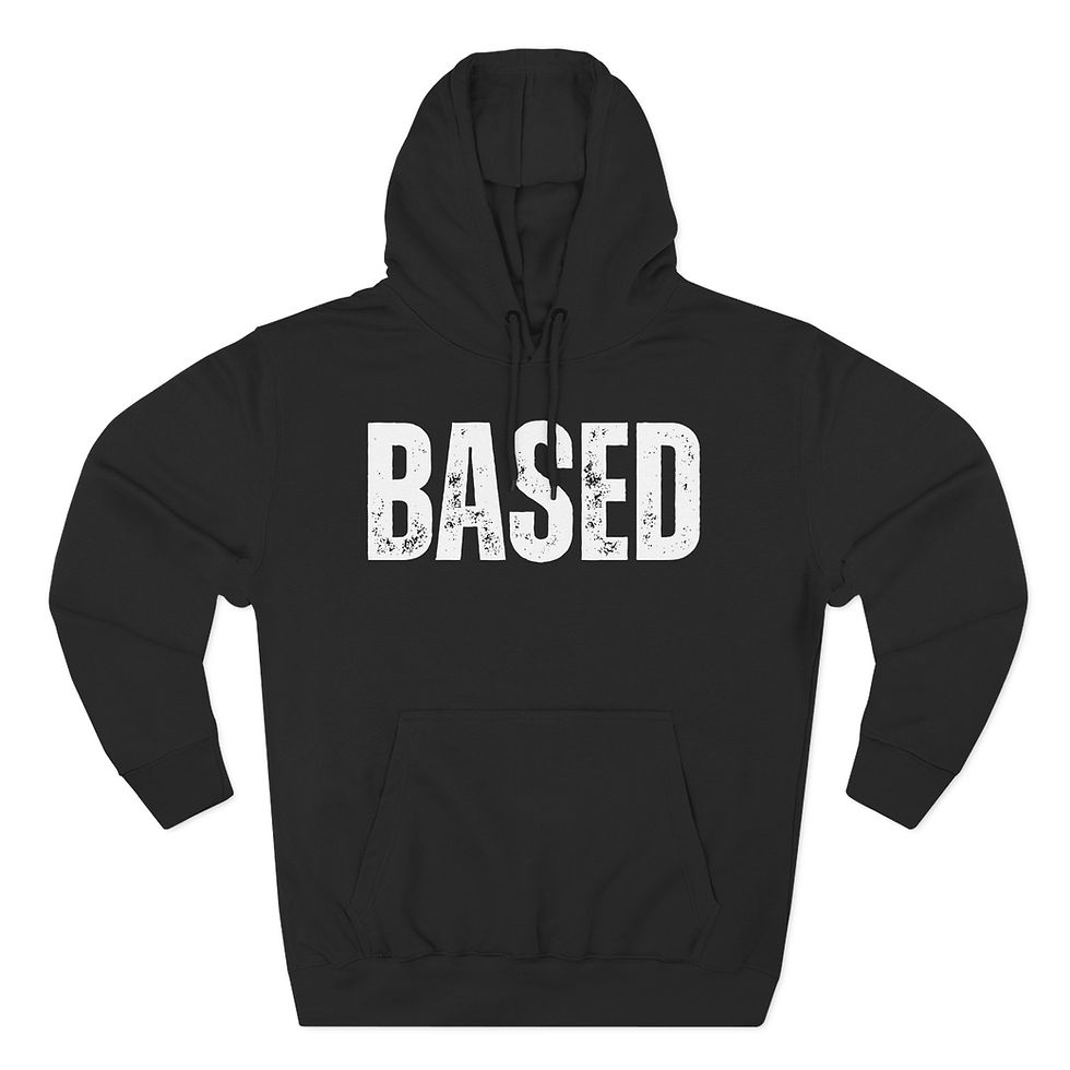Based - Three-Panel Fleece Hoodie