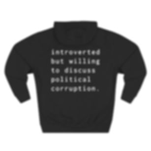 Introvert - Three-Panel Fleece Hoodie