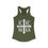 Thumbnail: Christ Conquers - Women's Fitted Racerback Tank 