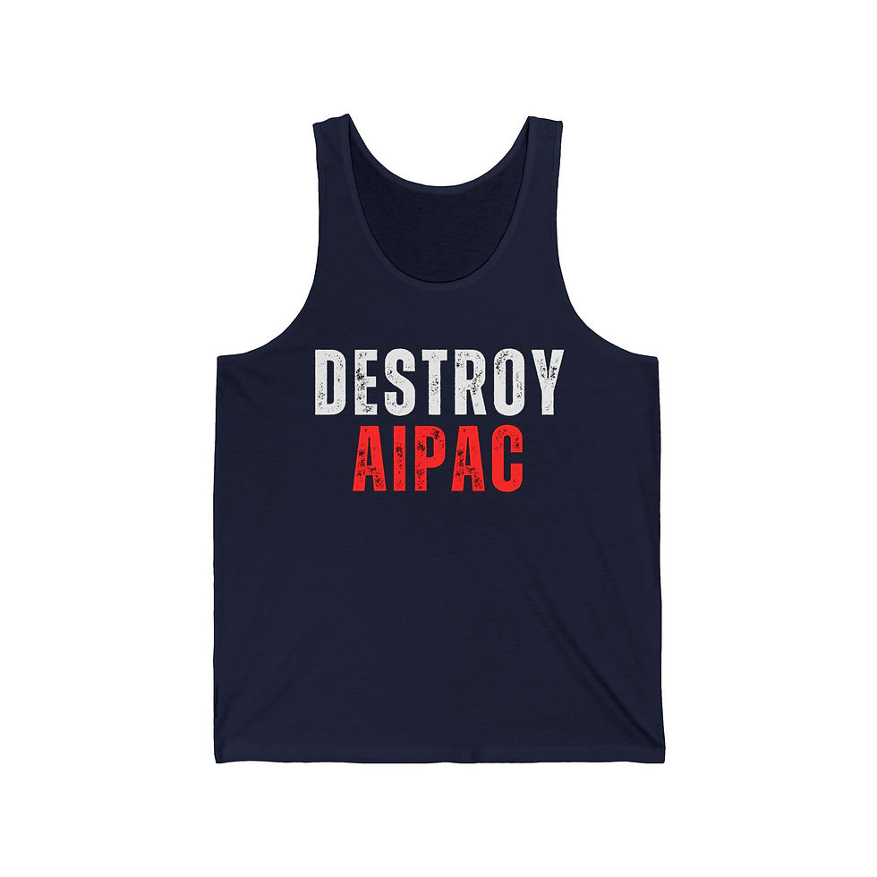 Thumbnail: Destroy AIPAC - Men's Jersey Tank