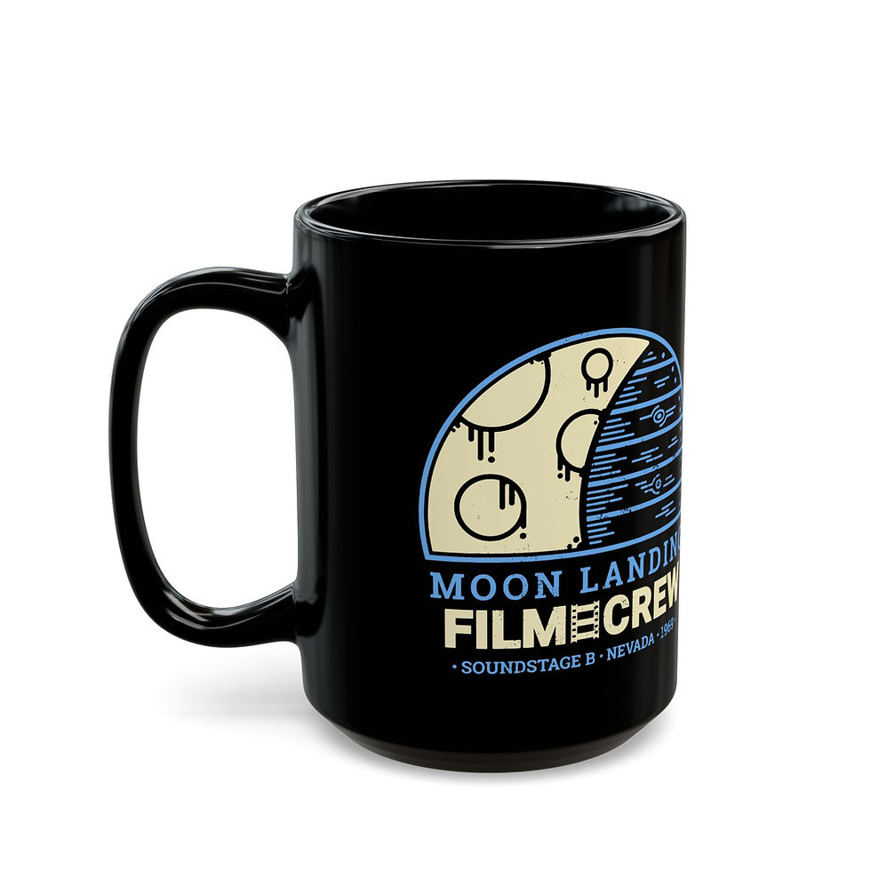 Thumbnail: Moon Landing Film Crew  - 11oz or 15oz Black Mug
