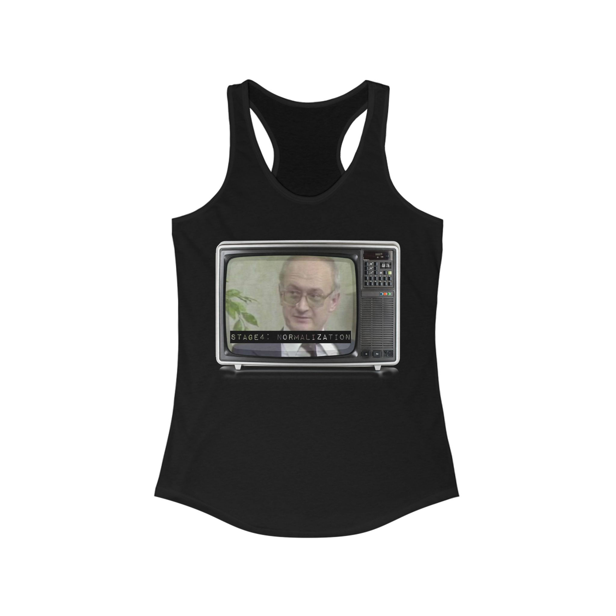 Yuri Bezmenov - Women's Fitted Racerback Tank 