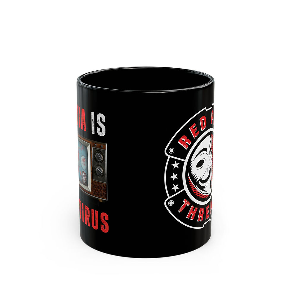 Thumbnail: Media is the Virus -  11oz or 15oz Black Mug