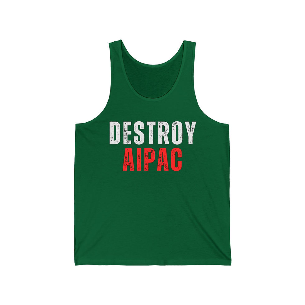 Thumbnail: Destroy AIPAC - Men's Jersey Tank