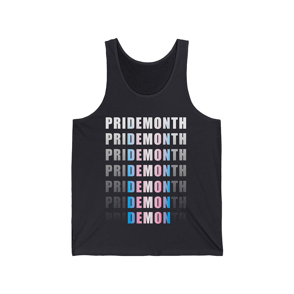 Thumbnail: trans priDEMONth - Men's Jersey Tank