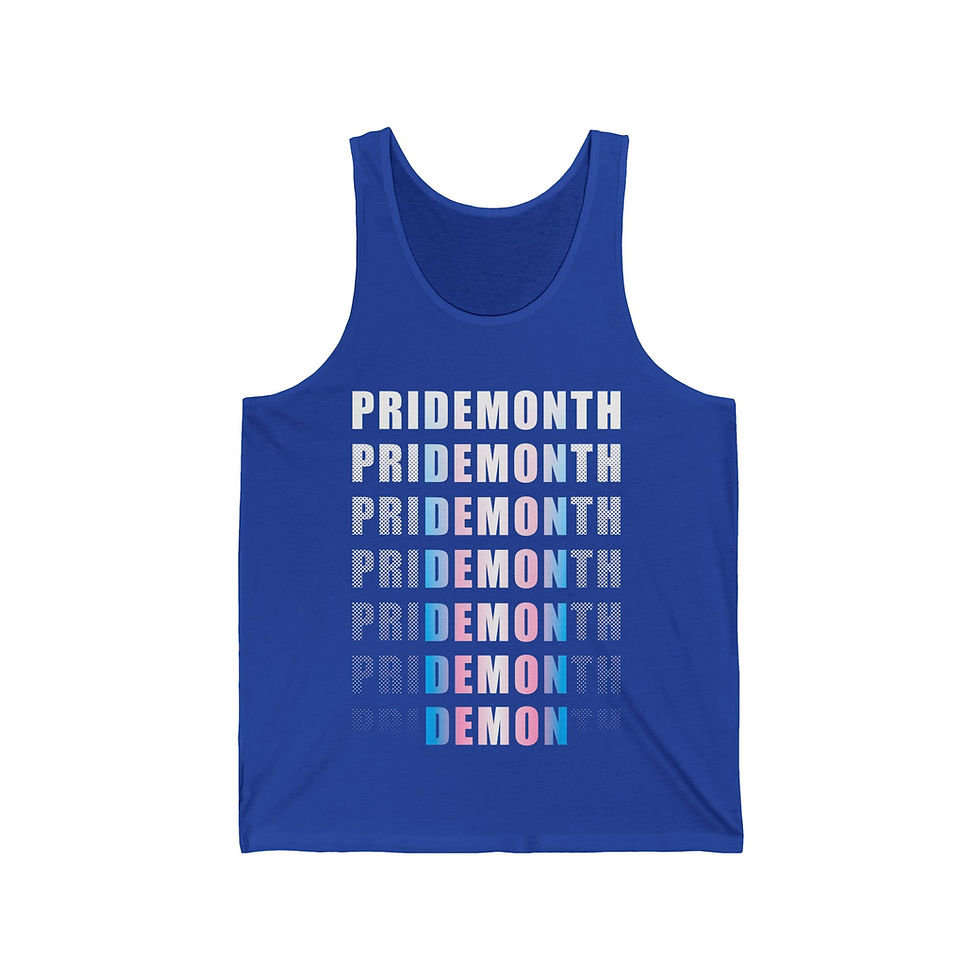 Thumbnail: trans priDEMONth - Men's Jersey Tank