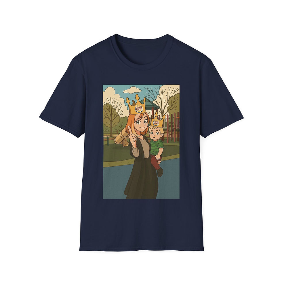 Thumbnail: Queen of the Playground - Unisex Softstyle T-Shirt