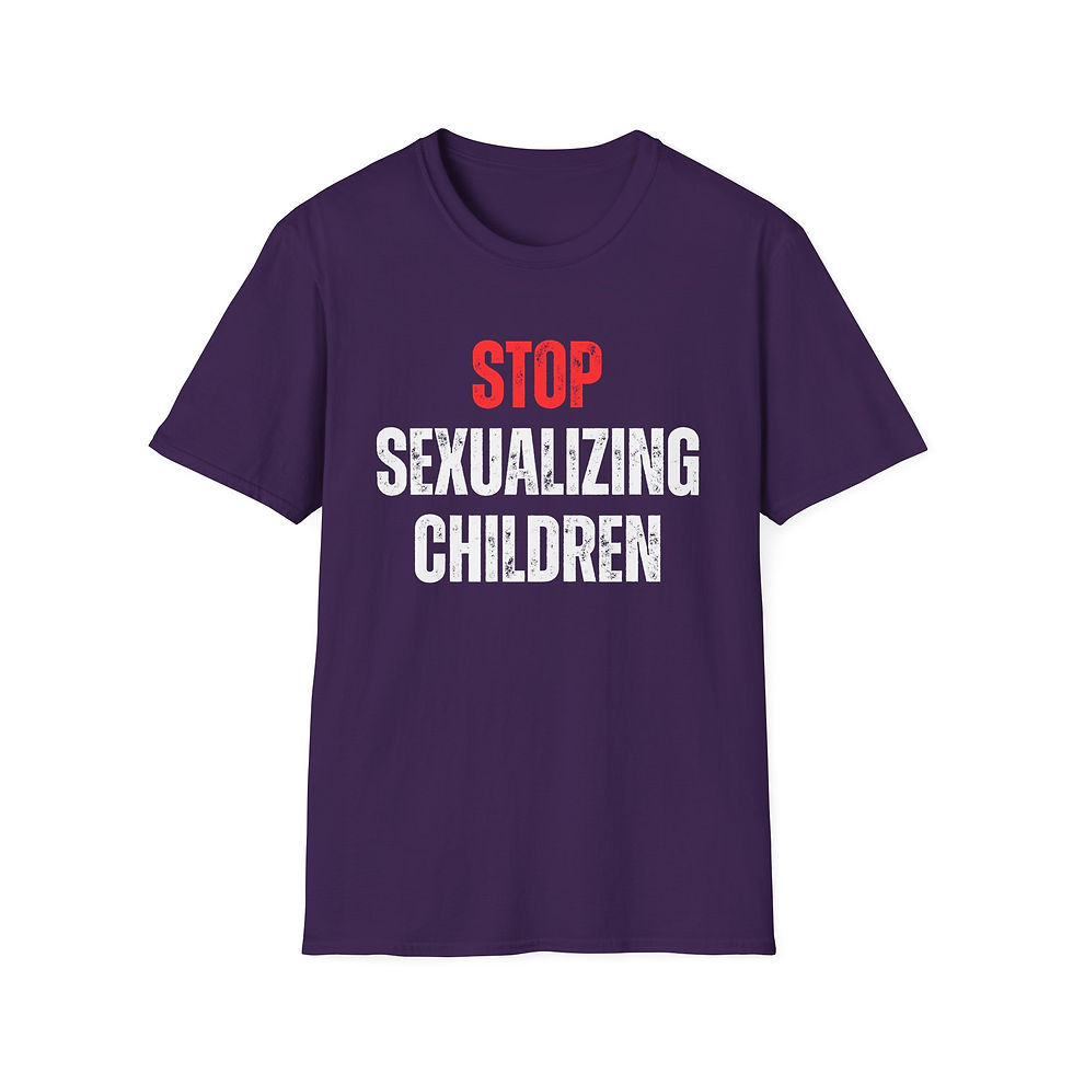 Thumbnail: Stop Sexualizing Children - Unisex Softstyle T-Shirt