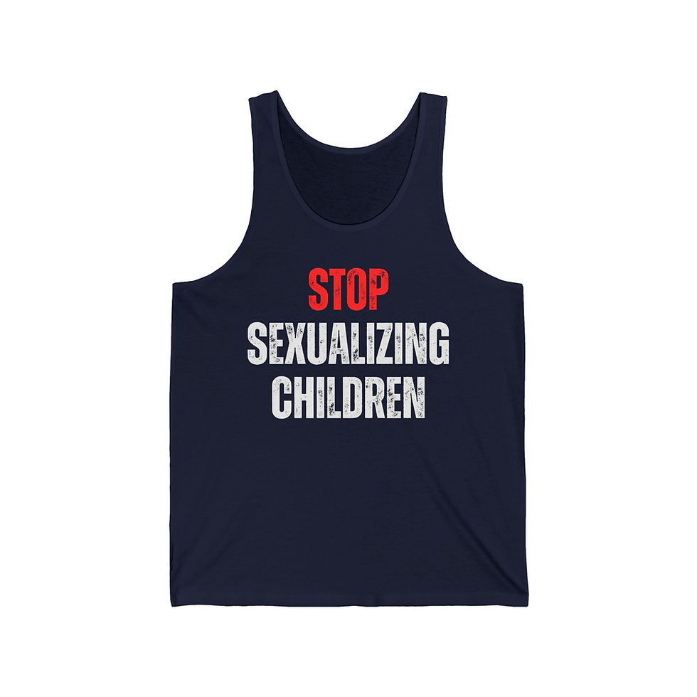 Thumbnail: Stop Sexualizing Children  - Men's Jersey Tank