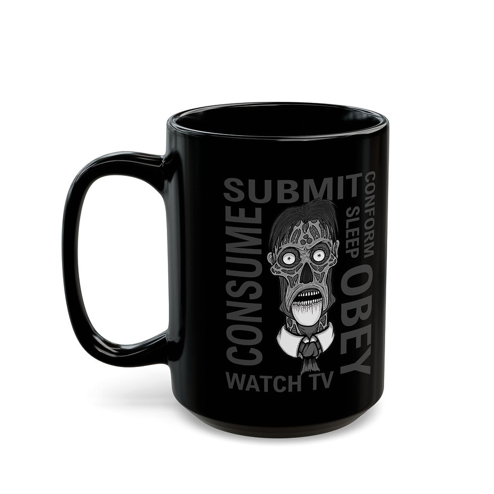 Thumbnail: Obey Zombie -  11oz or 15oz Black Mug