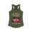 Thumbnail: 6uild 6ack 6etter - Women's Fitted Racerback Tank 