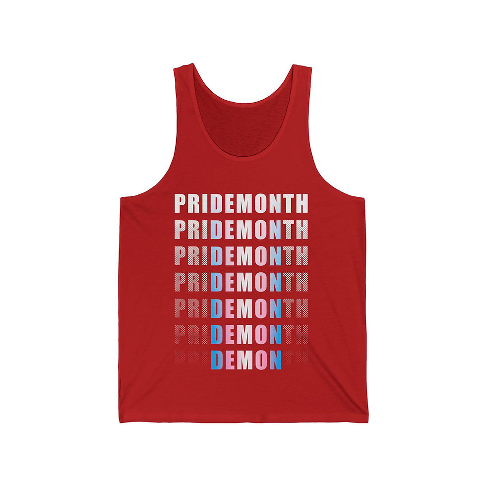 Thumbnail: trans priDEMONth - Men's Jersey Tank
