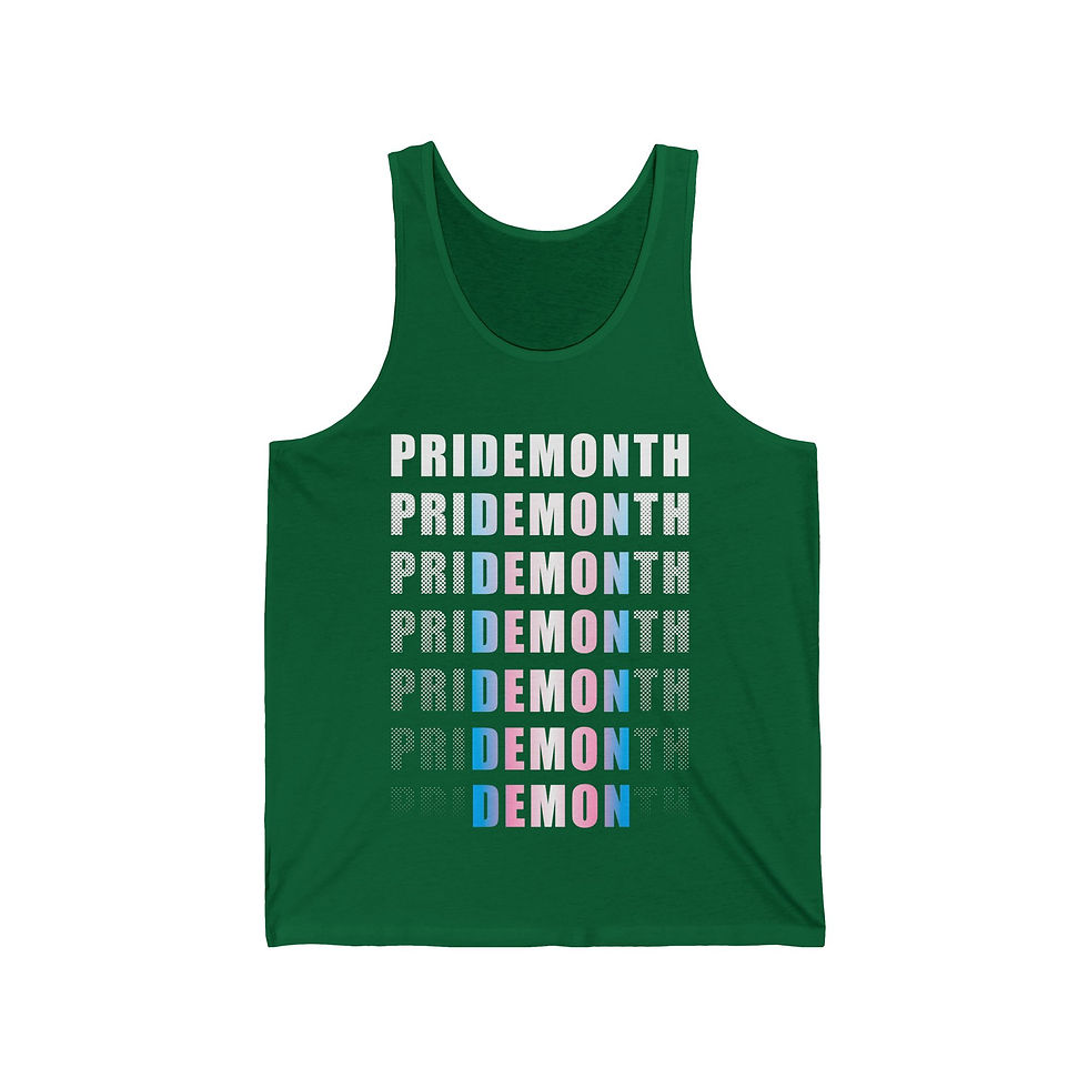 Thumbnail: trans priDEMONth - Men's Jersey Tank