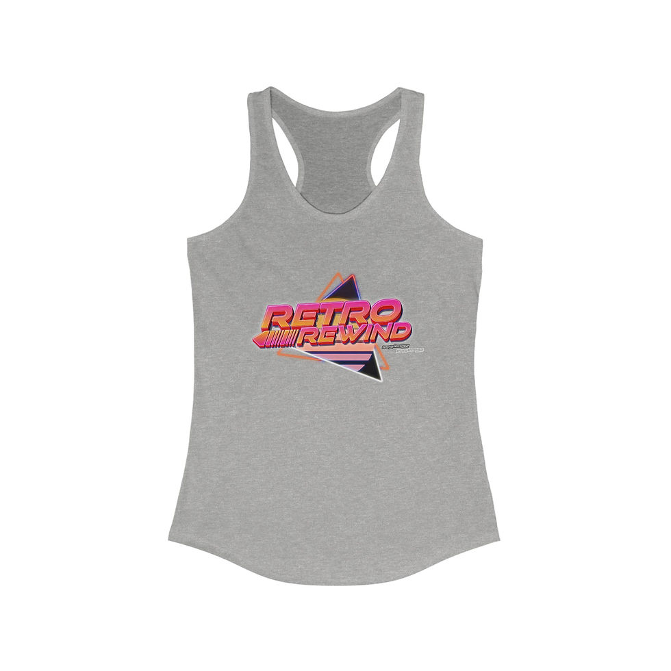 Thumbnail: Megimu32 - Retro Rewind - Women's Fitted Racerback Tank 