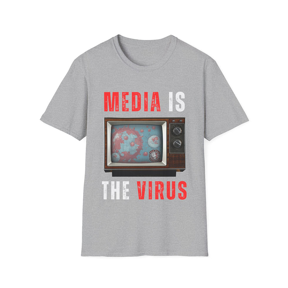 Thumbnail: Media is the Virus - Unisex Softstyle T-Shirt