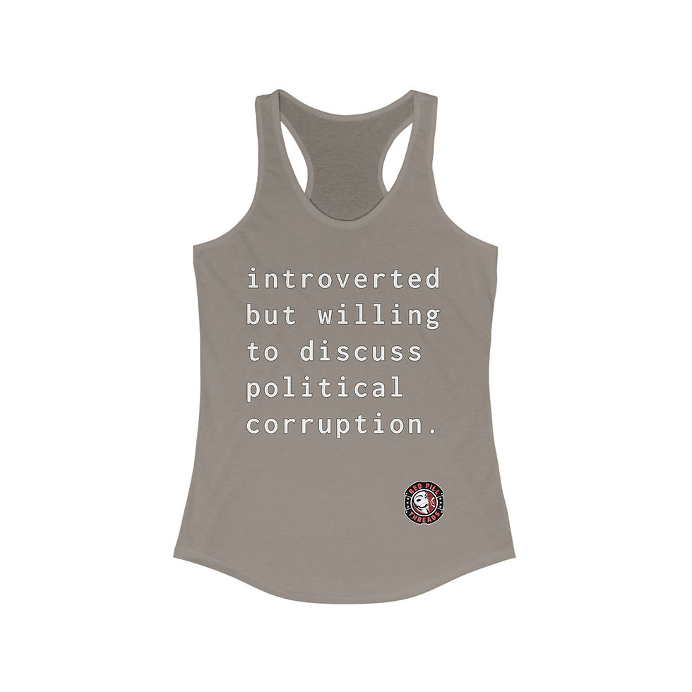 Thumbnail: Introvert - Women's Fitted Racerback Tank 