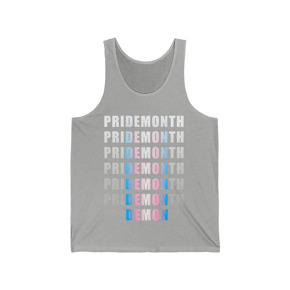 Thumbnail: trans priDEMONth - Men's Jersey Tank