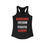 Thumbnail: Dangerous Freedom over Peaceful Slavery - Women's Fitted Racerback Tank 