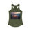 Thumbnail: Pedowood on Fire - Women's Fitted Racerback Tank 