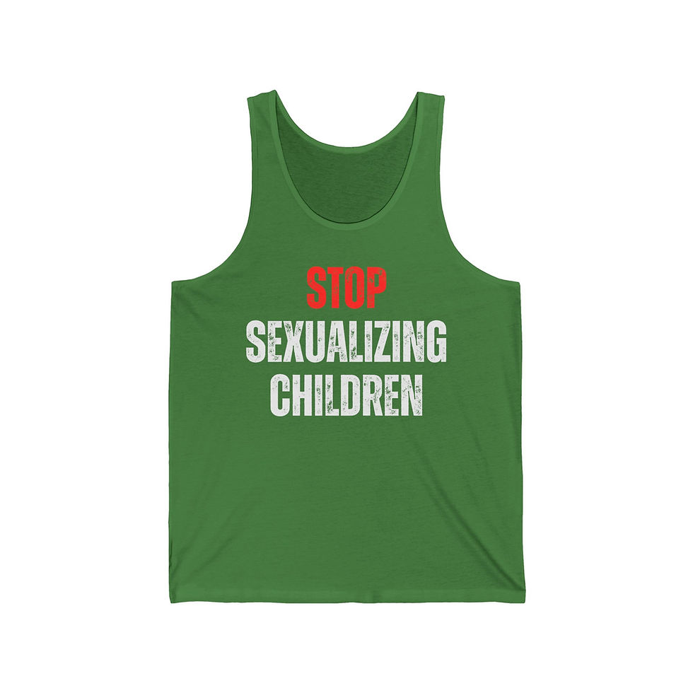 Thumbnail: Stop Sexualizing Children  - Men's Jersey Tank