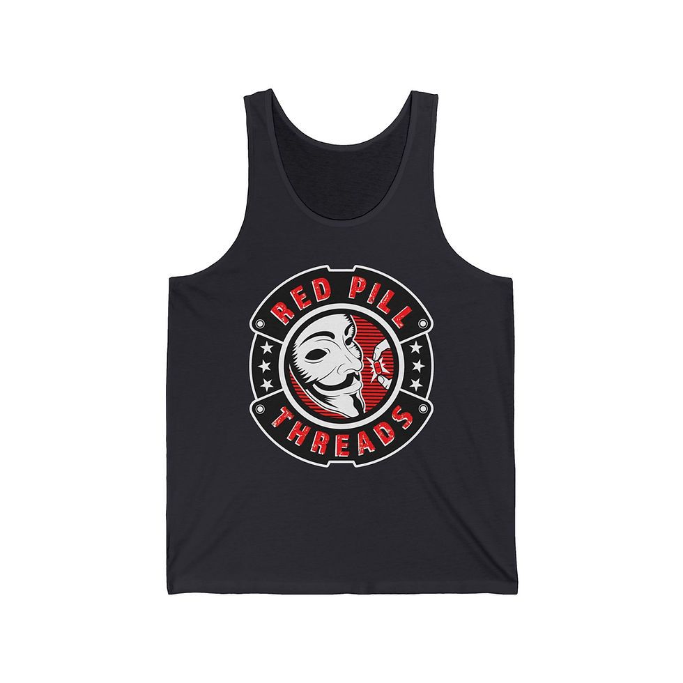 Thumbnail: Red Pill Threads Logo - Men's Jersey Tank