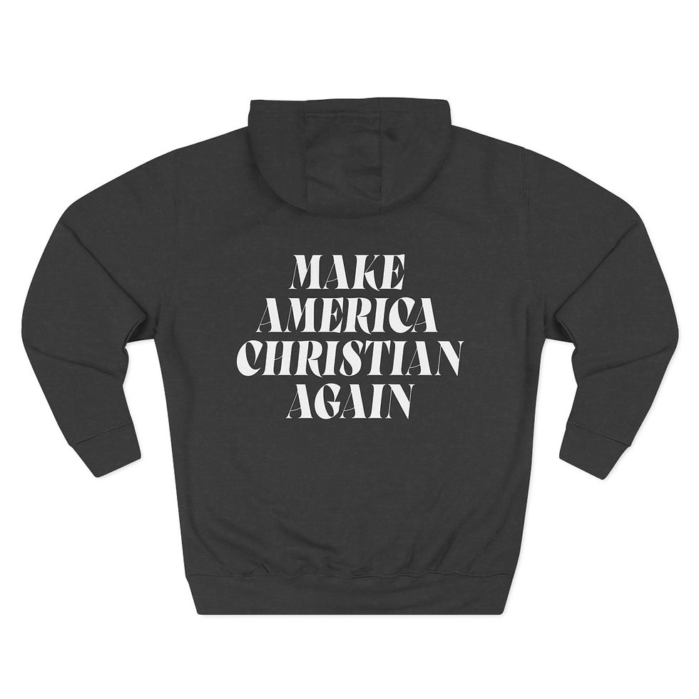 Thumbnail: WP - Make America Christian Again - Three-Panel Fleece Hoodie