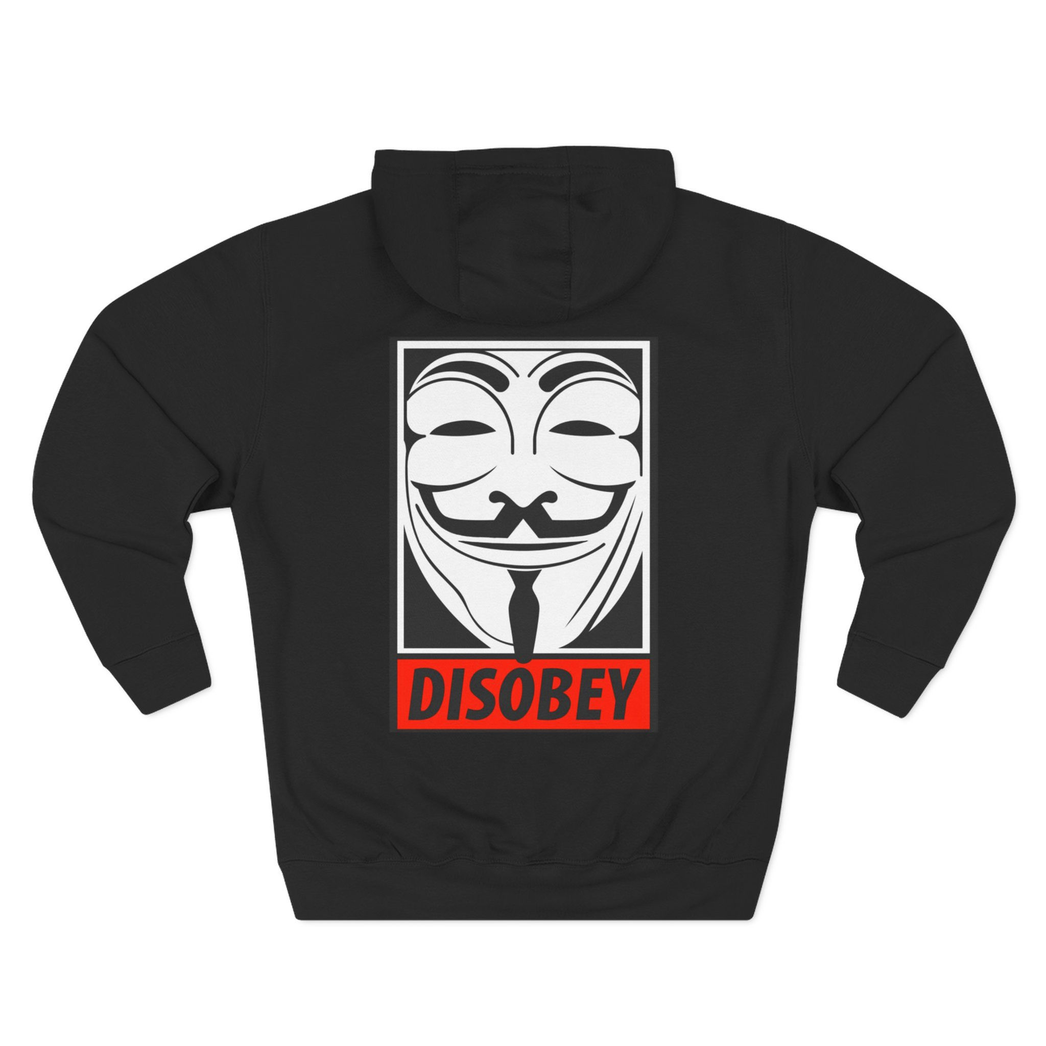 DISOBEY - Three-Panel Fleece Hoodie