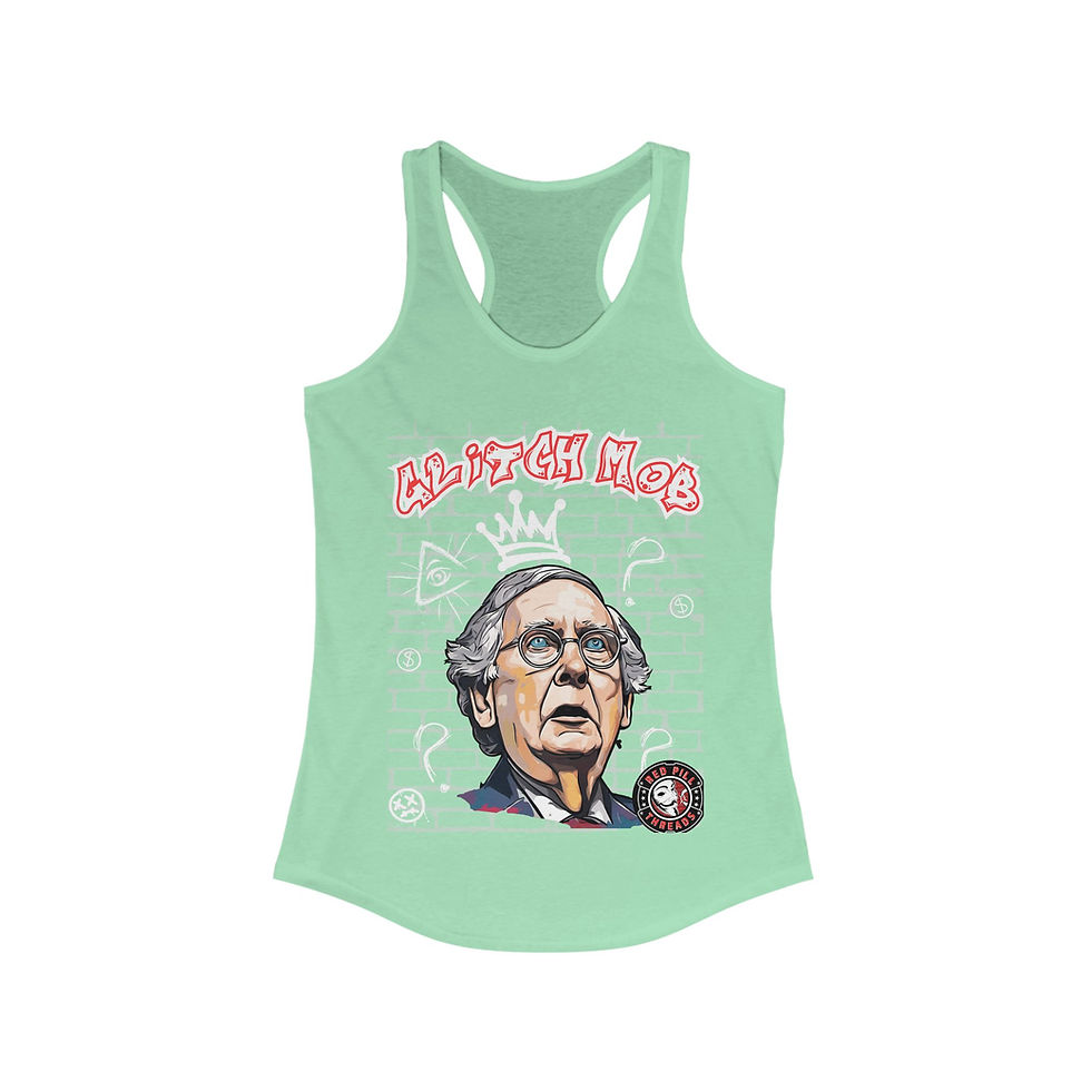 Thumbnail: Glitch Mob  - Women's Fitted Racerback Tank 