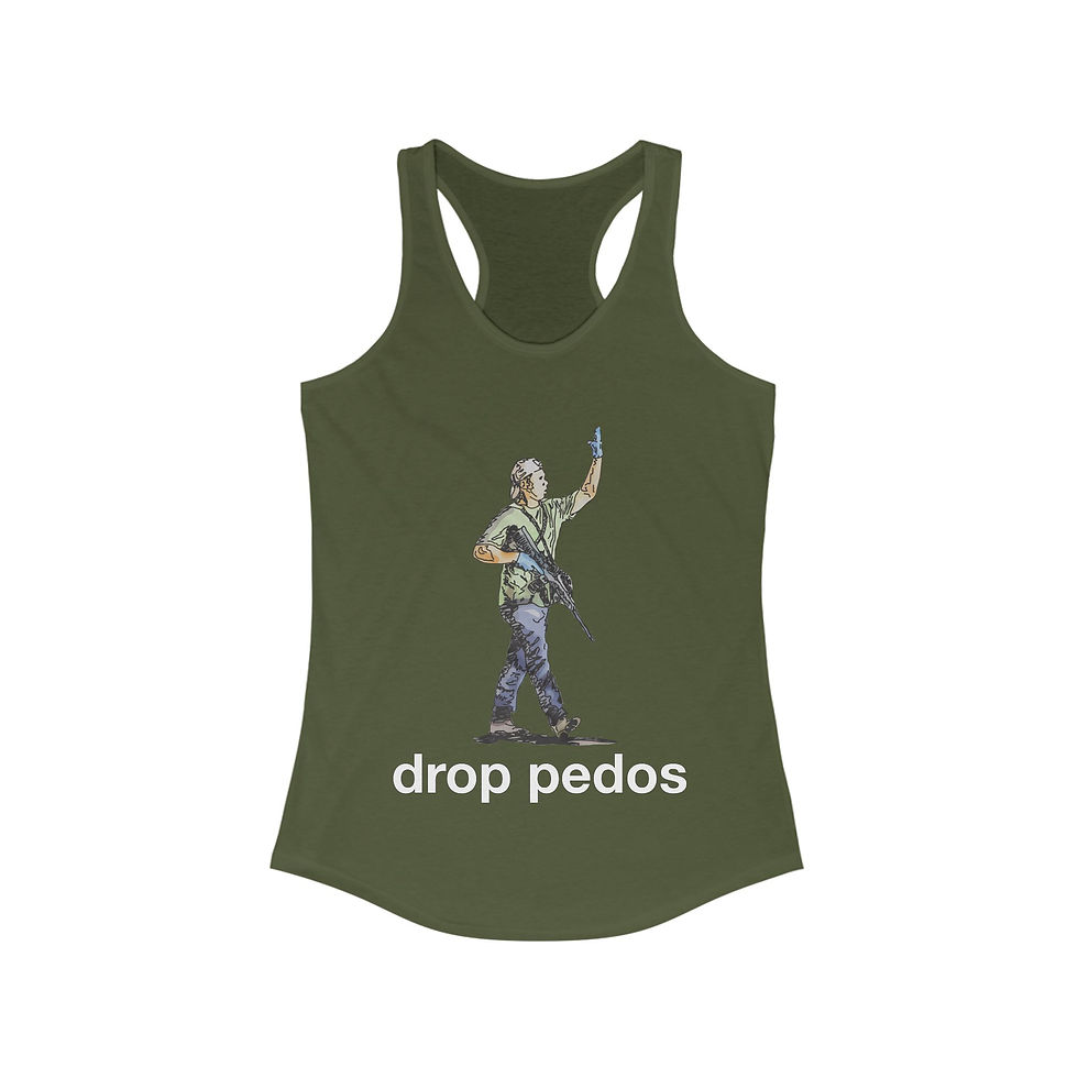 Thumbnail: Drop Pedos - Women's Fitted Racerback Tank 