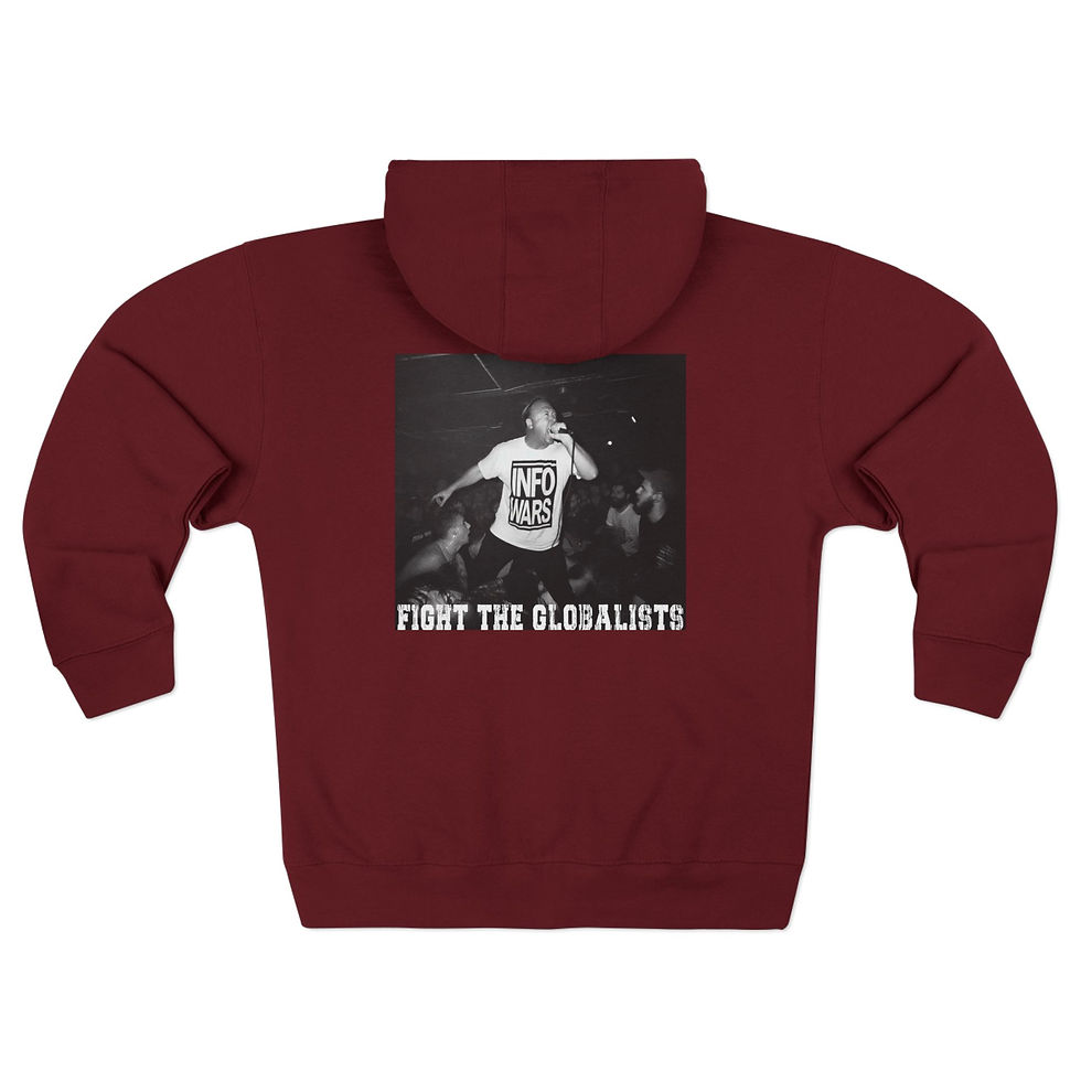 Thumbnail: Fight the Globalists - Unisex Zip Hoodie