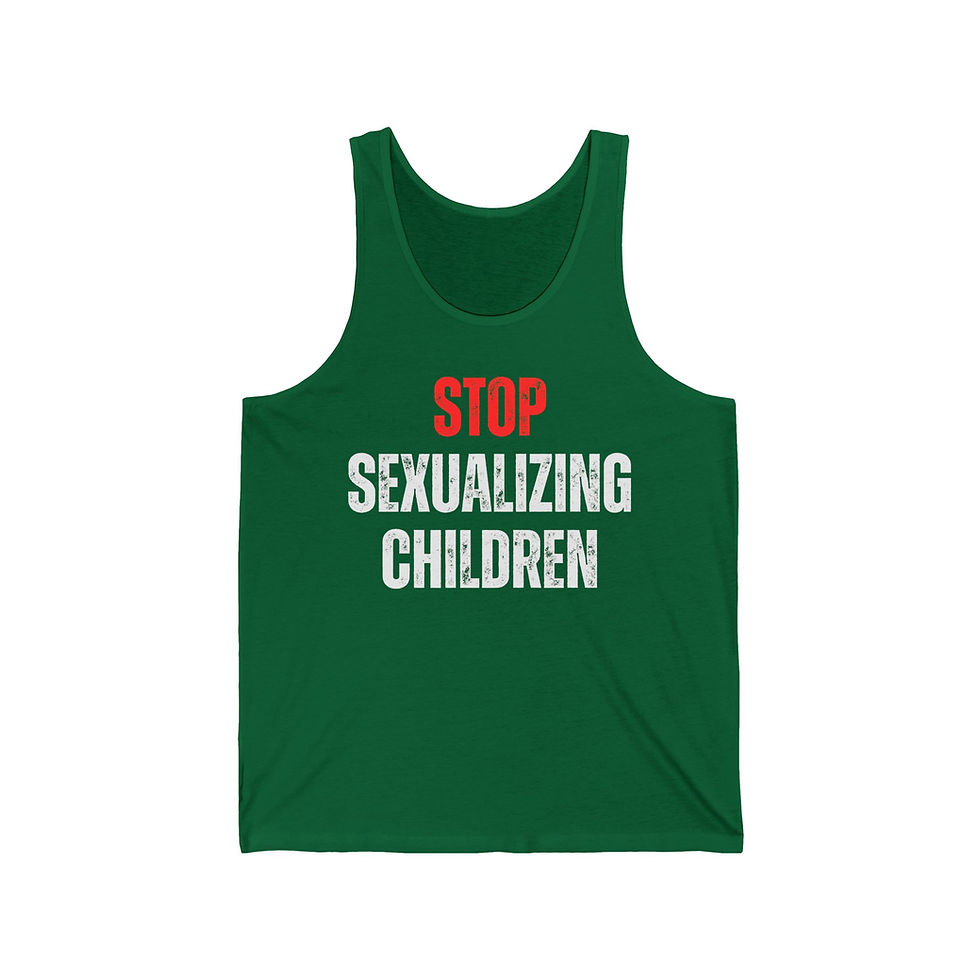 Thumbnail: Stop Sexualizing Children  - Men's Jersey Tank