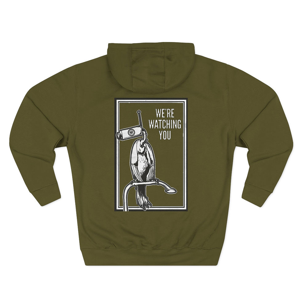 Thumbnail: We're Watching You - Three-Panel Fleece Hoodie