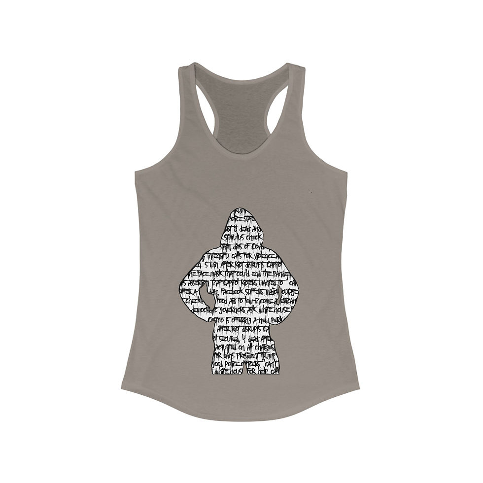 Thumbnail: Headlines - Women's Fitted Racerback Tank 